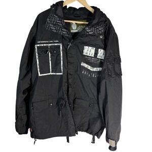 Grenade Fatigue Project Grunt Standard Issue Jacket Black Hooded‎ Mens XL